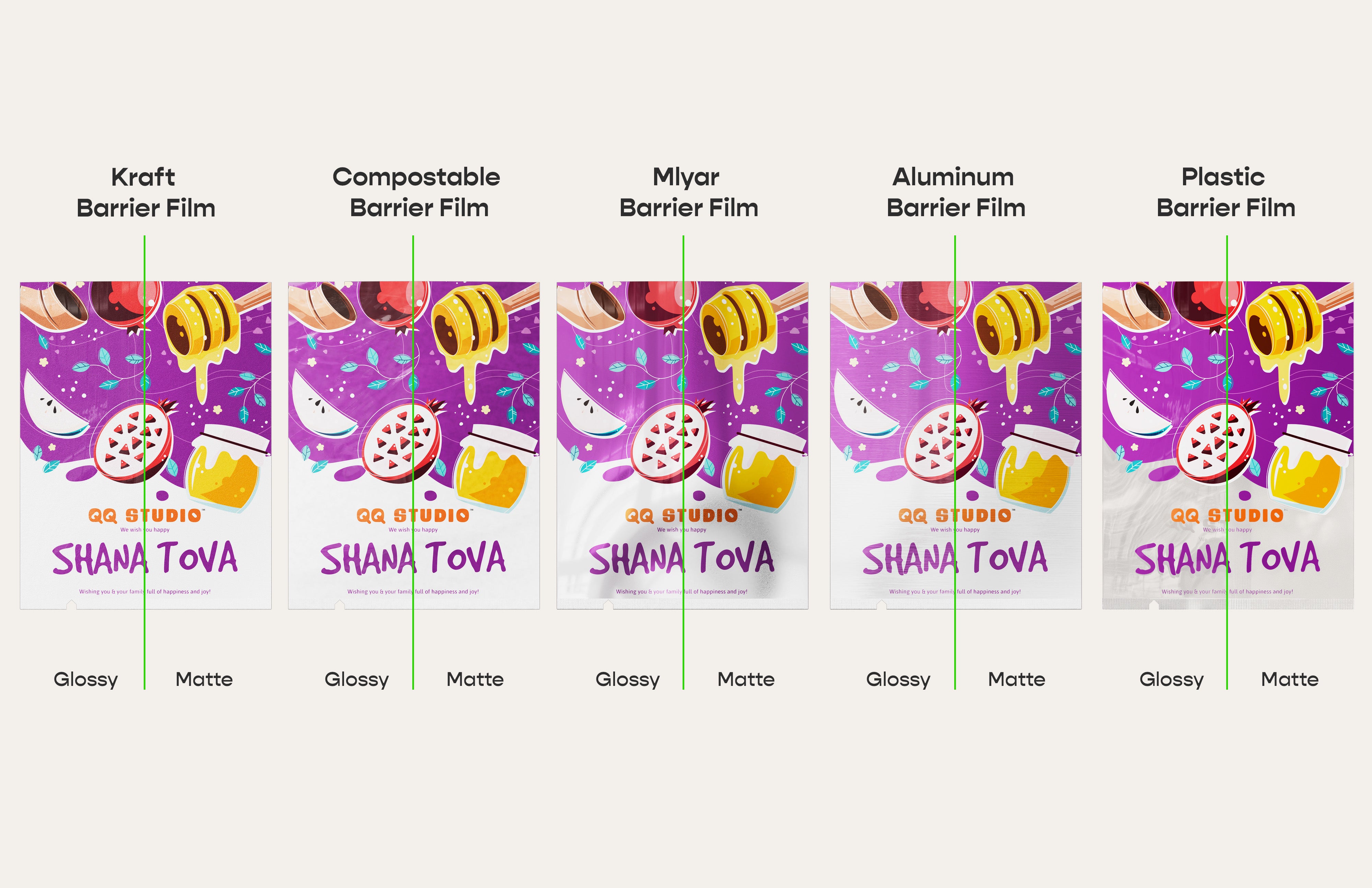 Central Seal Open Top Bags (Design Your Own)