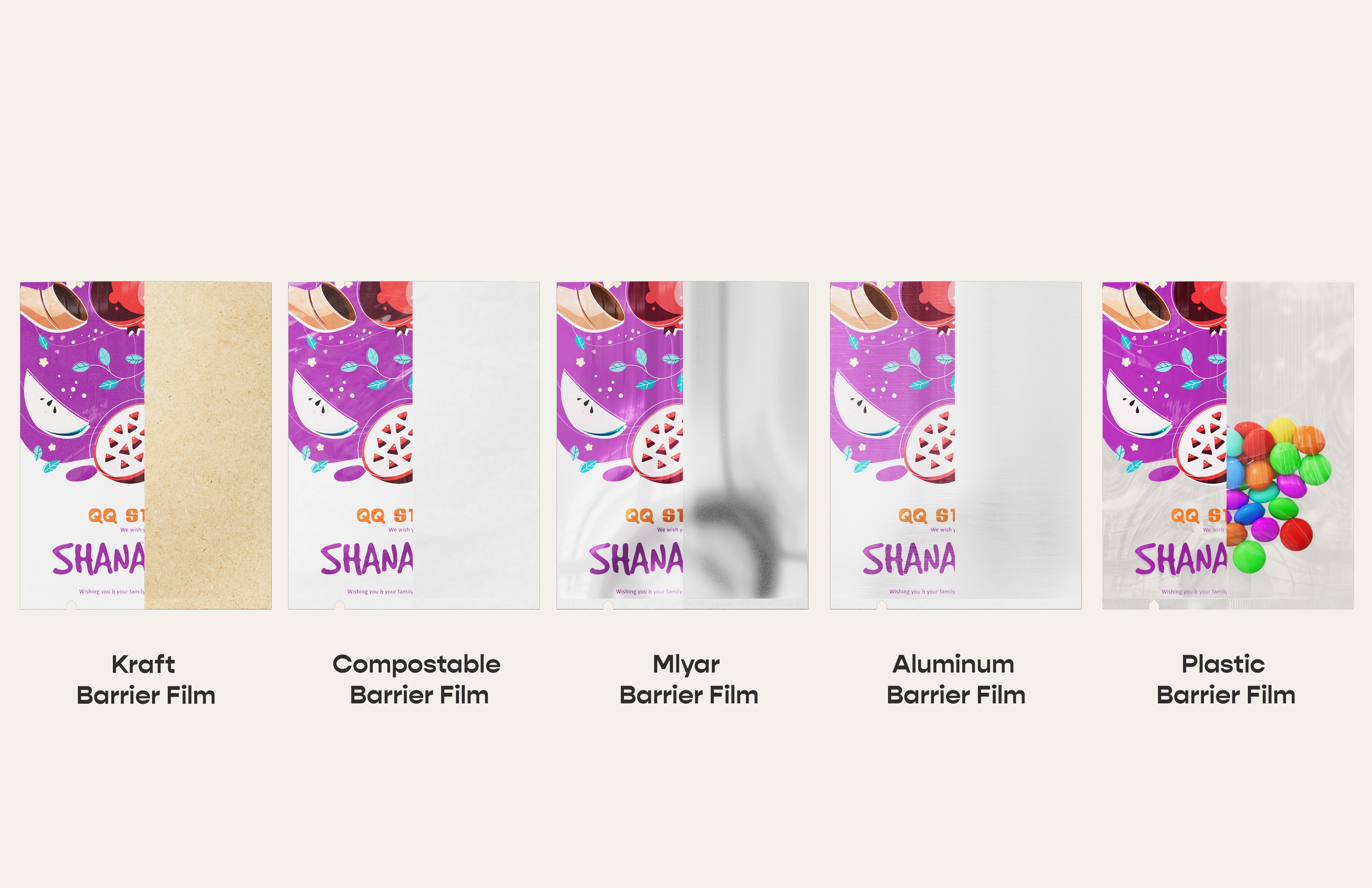 Central Seal Open Top Bags (Design Your Own)