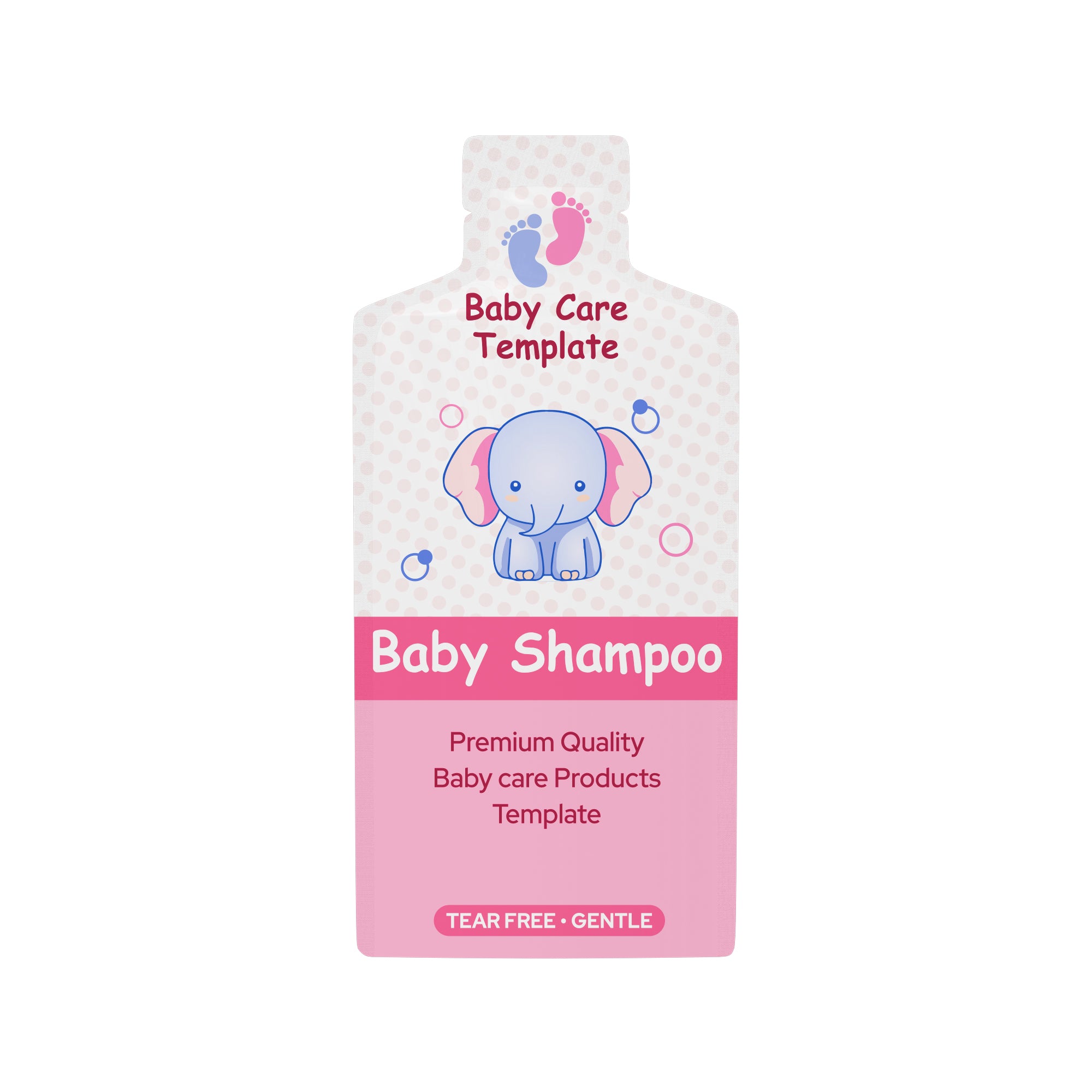 Open Top Bottle-Shaped Bag – Fully Customizable Packaging (Design Your Own)