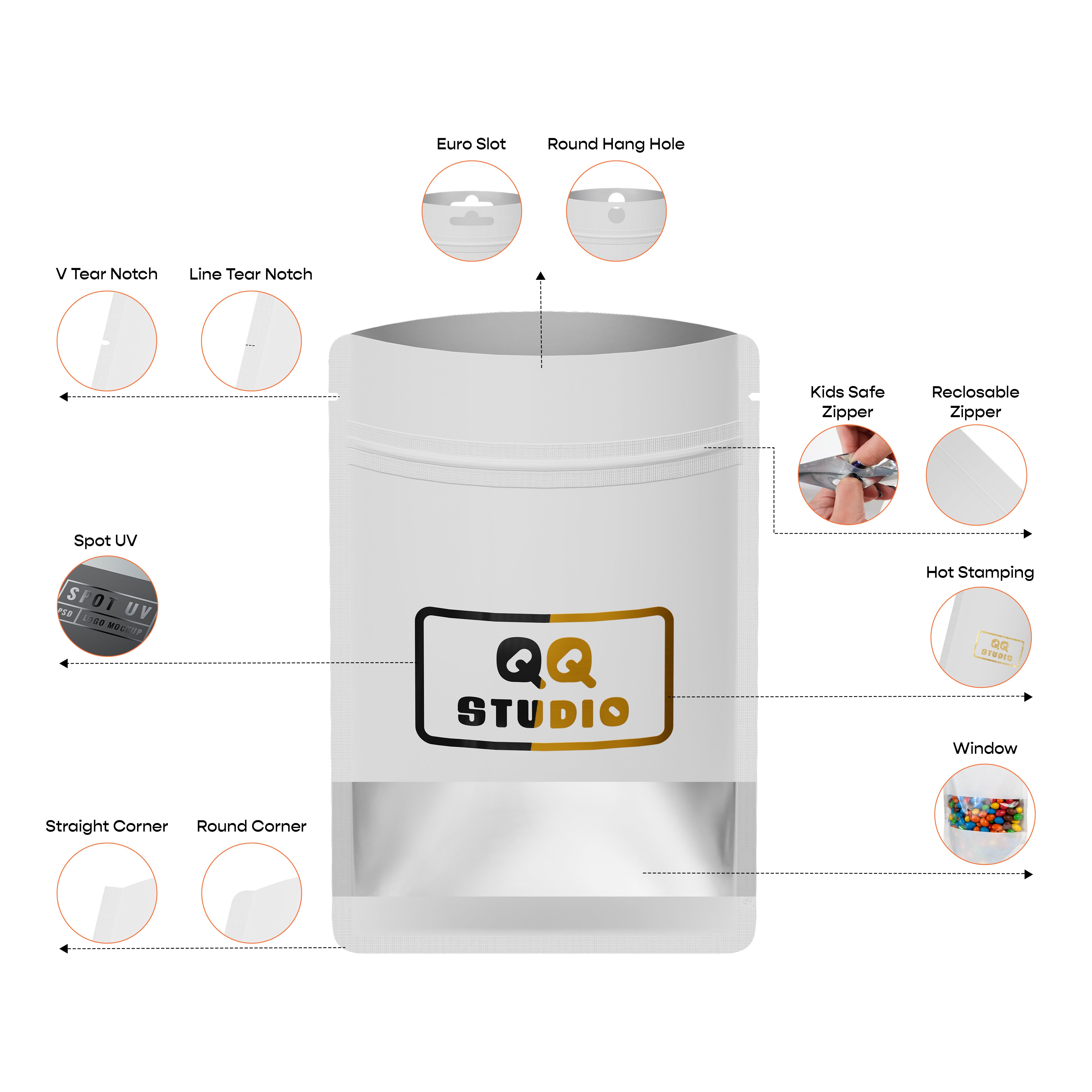 Customizable Flat Ziplock Packaging Bag (Design Your Own)