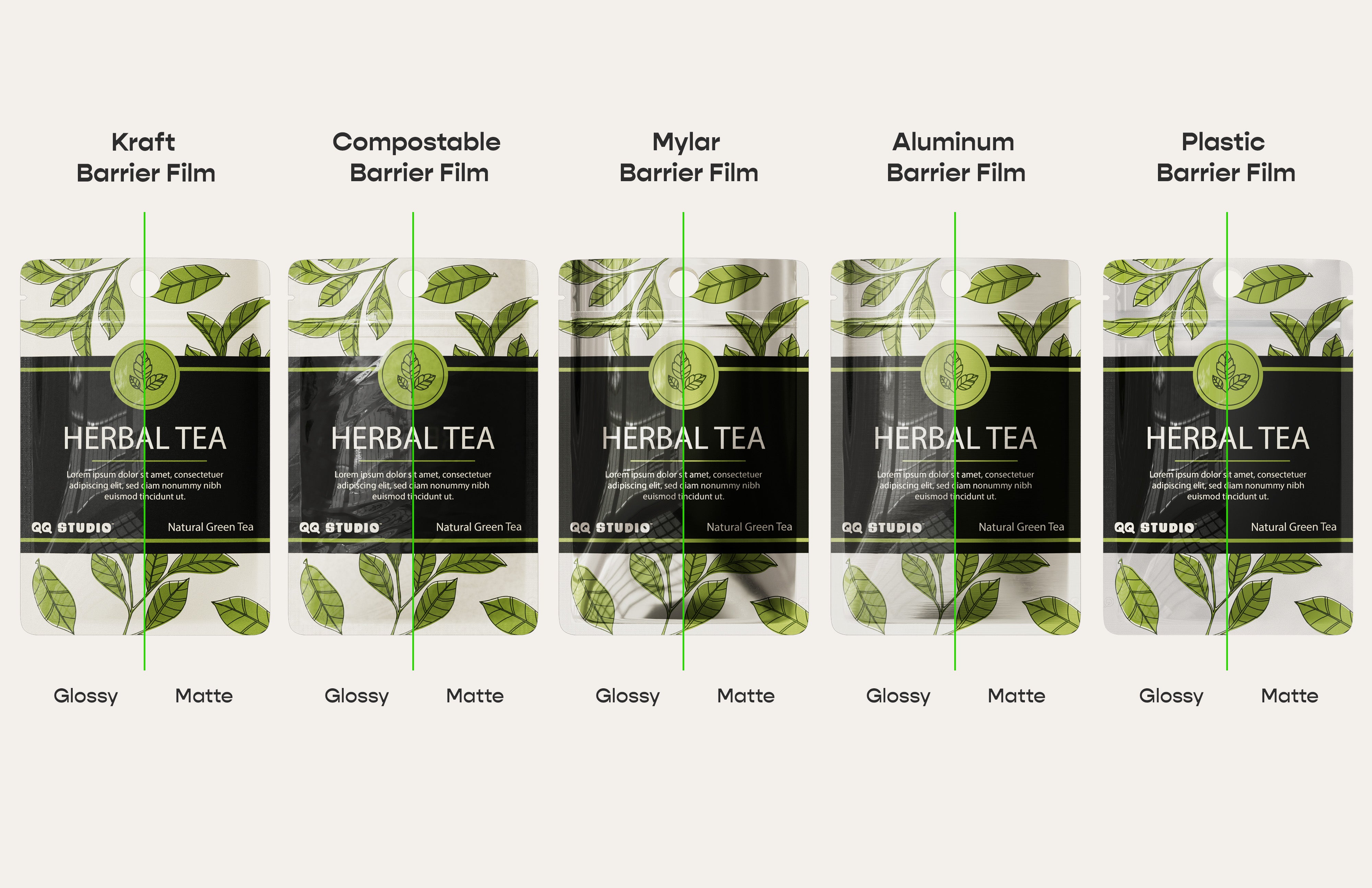 Customizable Flat Ziplock Packaging Bag (Design Your Own)