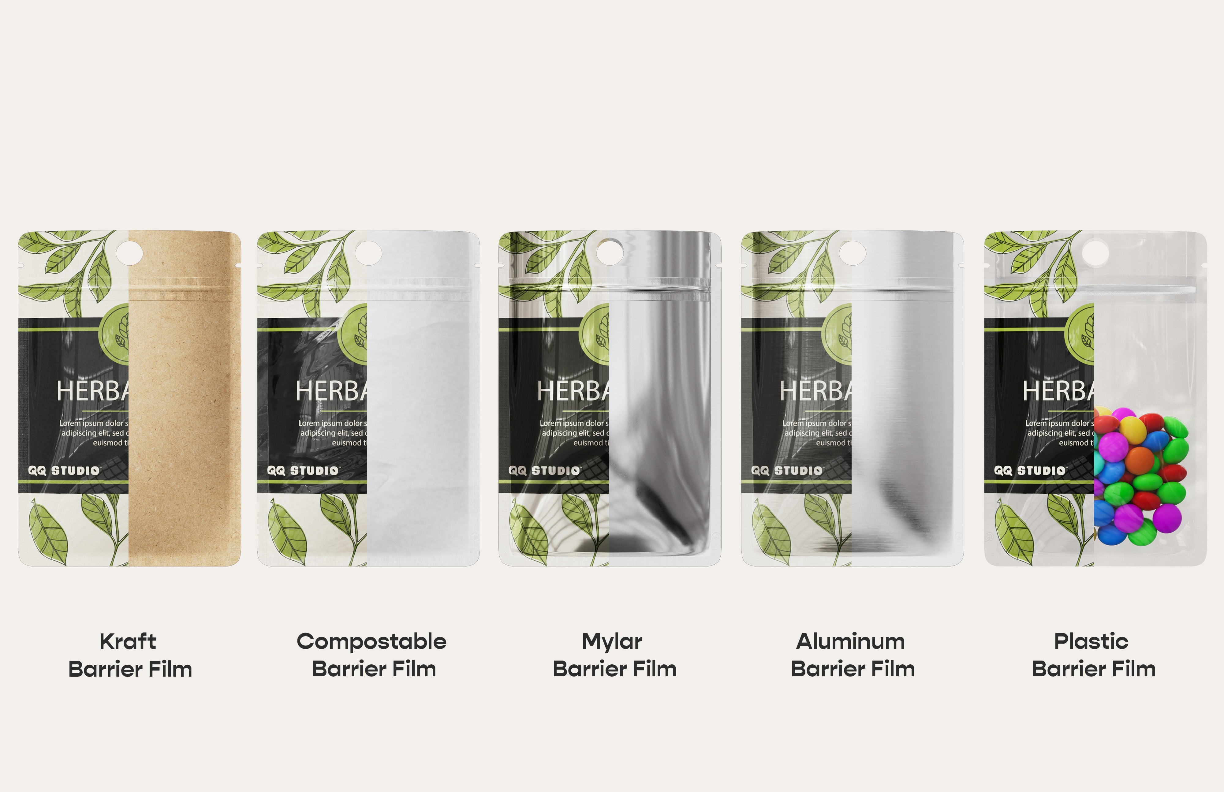 Customizable Flat Ziplock Packaging Bag (Design Your Own)