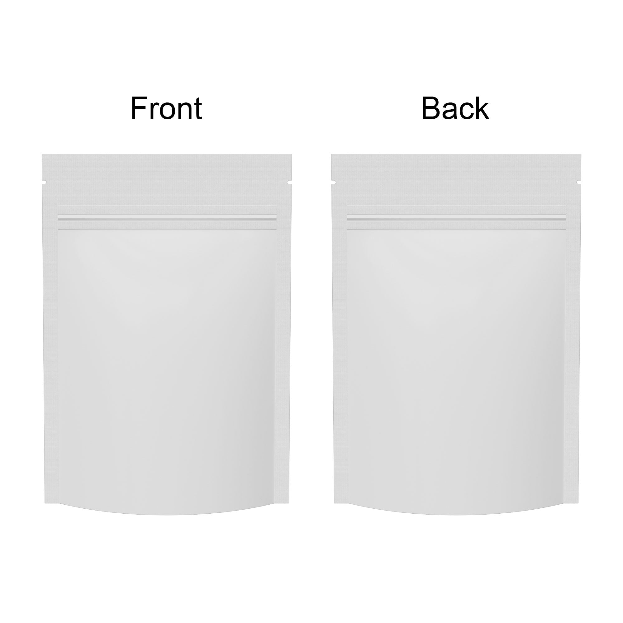 Customizable Bottom Filled Flat Ziplock Packaging (Design Your Own)