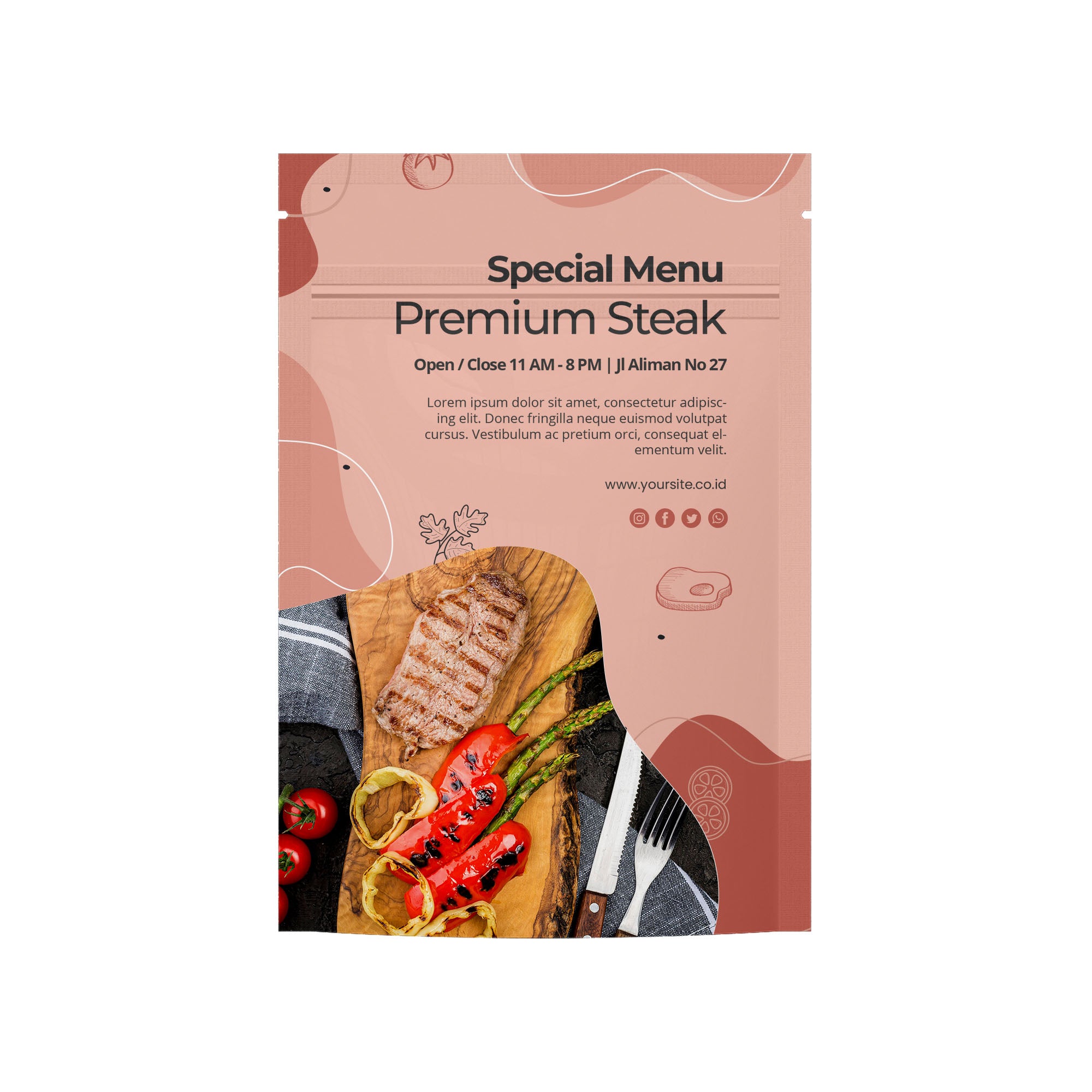 Customizable Bottom Filled Flat Ziplock Packaging (Design Your Own)