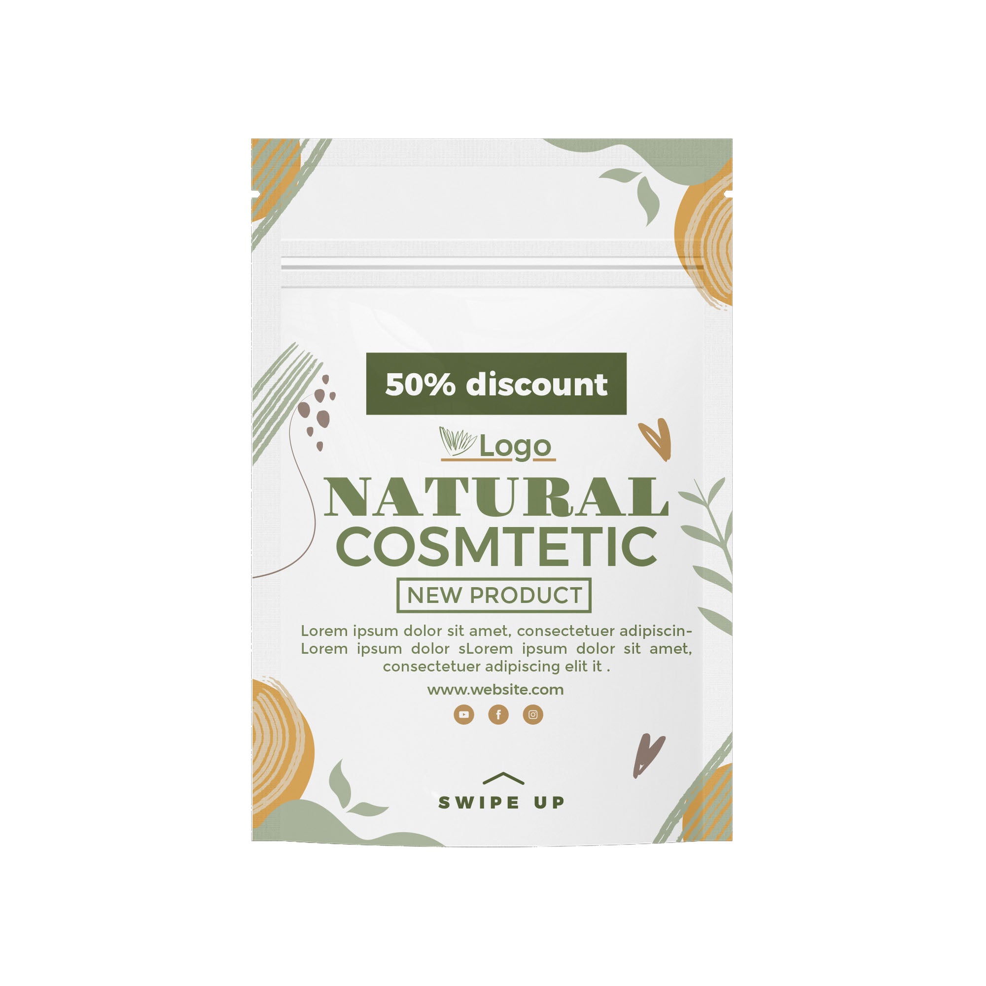 Customizable Bottom Filled Flat Ziplock Packaging (Design Your Own)