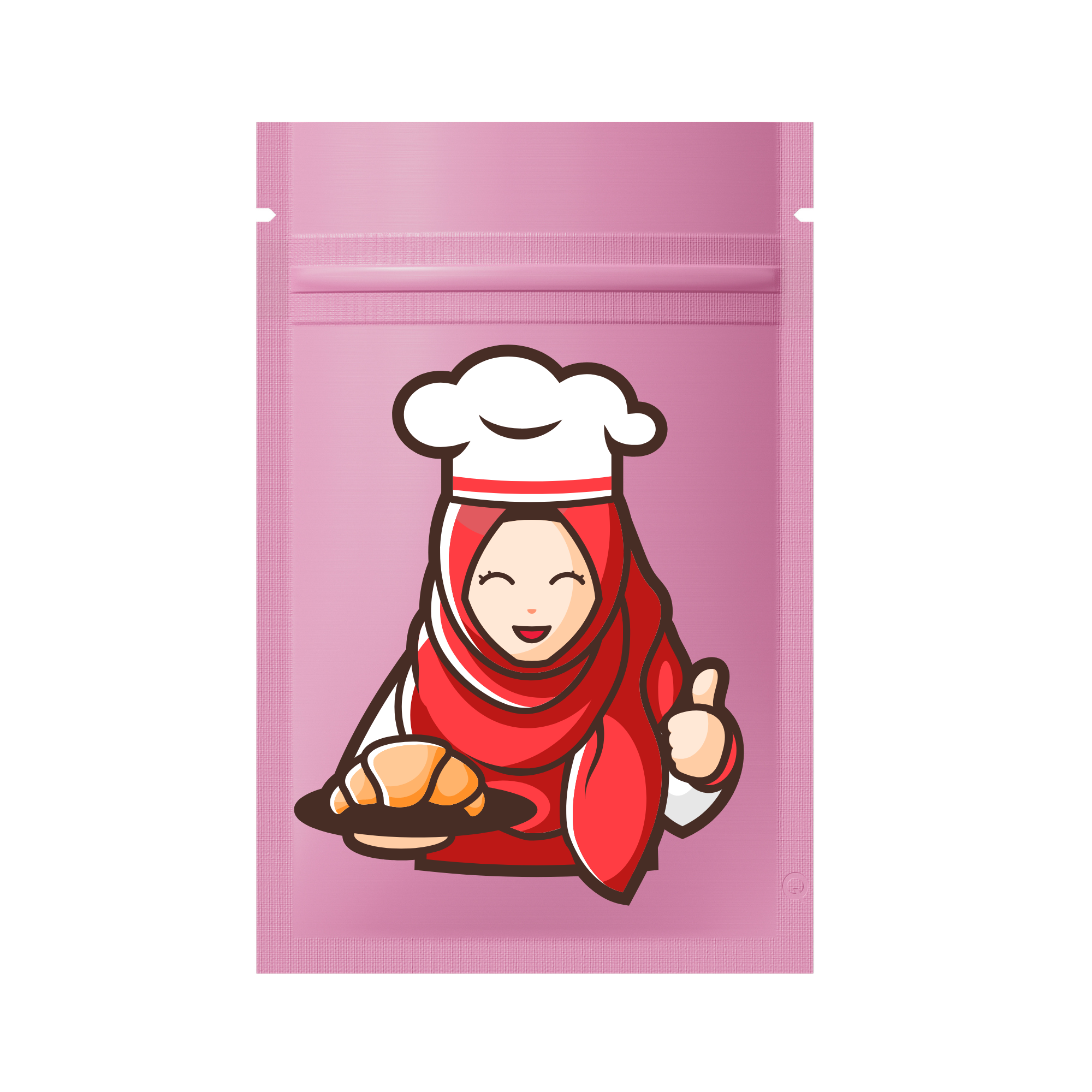 Customizable Single Side Matte Color Metallic Mylar Flat Zipper Seal Bags (Full Customization)