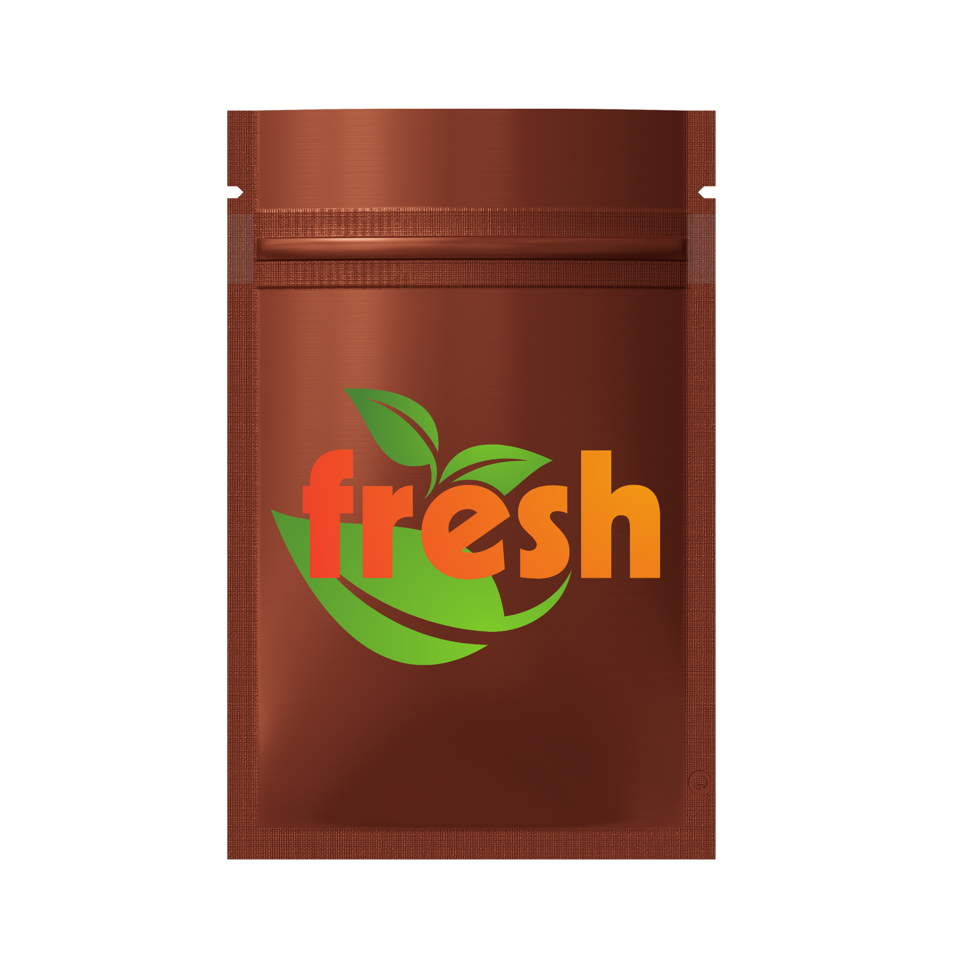 Customizable Single Side Matte Color Metallic Mylar Flat Zipper Seal Bags (Full Customization)