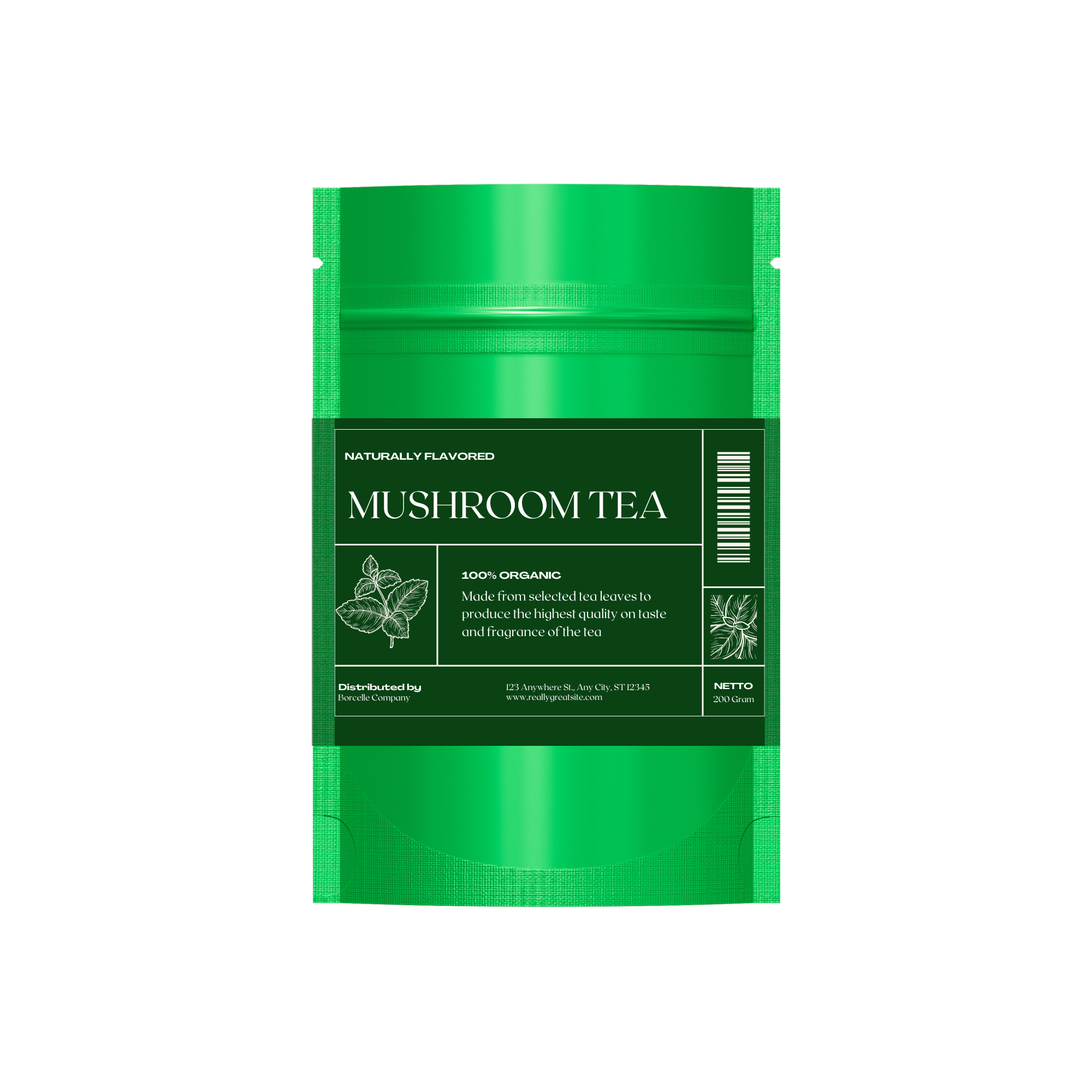 Customizable Single Side Matte Color Metallic Mylar Stand Up Zipper Seal Bags (Full Customization)