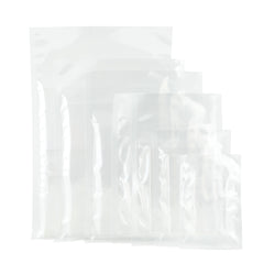 Glossy Quartz Clear Retort Plastic Open Top SlickSeal™ Bags