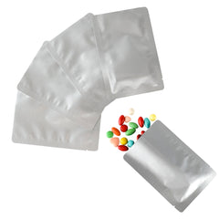 Iron Silver Retort Aluminum Open Top SlickSeal™ Bags with Rounded Corners