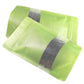 Green Double-Sided Rice Paper with Clear Window Stand Strong® Bags