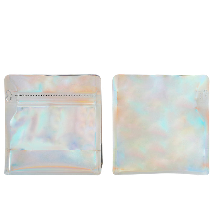 QQ Studio® Glossy Double Sided Diamond Holographic Stand Strong® Bags with Pull Tab