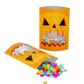 QQ Studio® Double-Sided Glossy Halloween Orange Pumpkin Designed Mylar Stand Strong® Bags