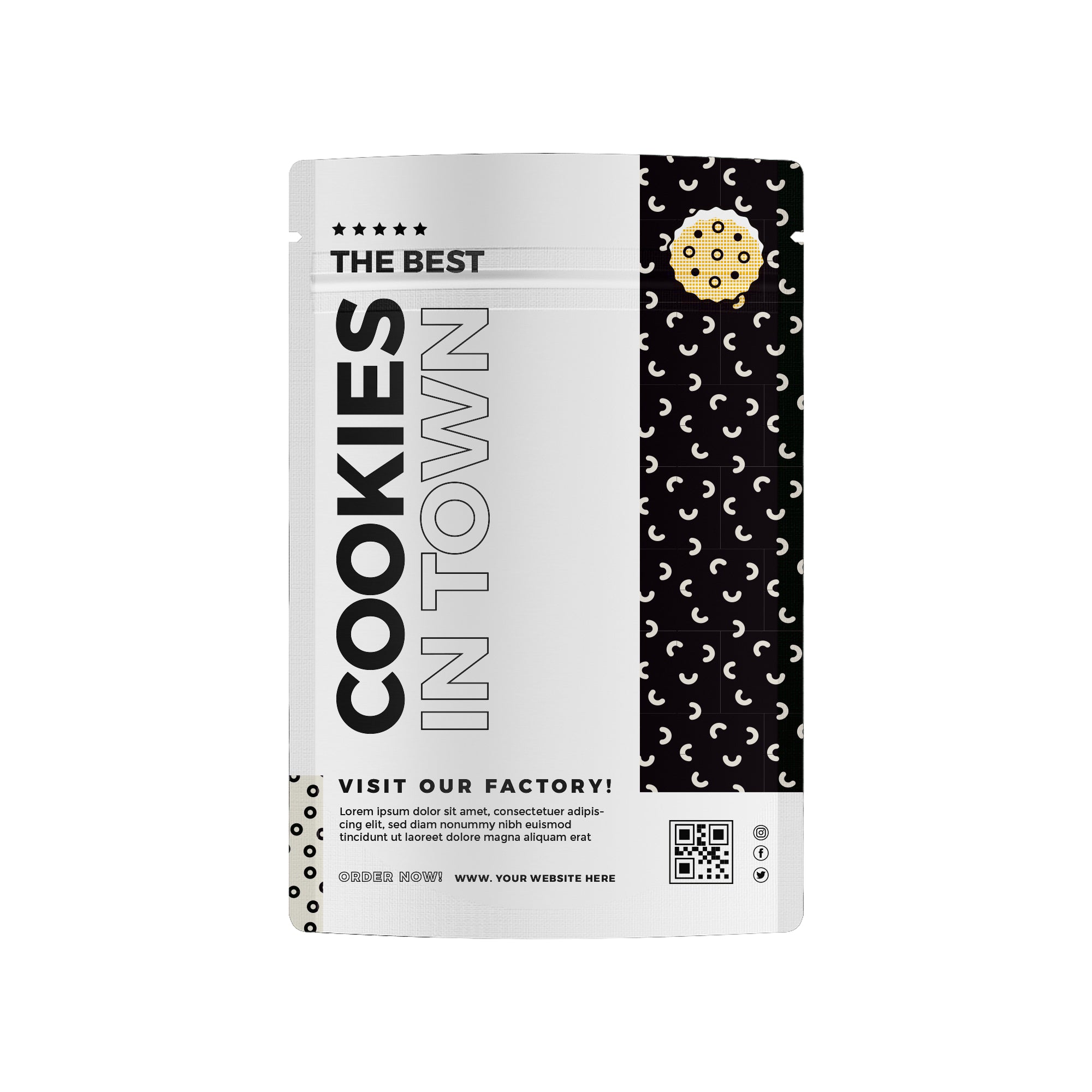 PLA Compostable Stand-Up Ziplock Packaging Bag – Reusable Pouch (Design Your Own)