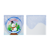 QQ Studio® Clear Merry Christmas Snow Globe Window Display Flat Open Fill Slick Seal™ Bags - Merry Christmas Snow Globe