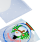 QQ Studio® Clear Merry Christmas Snow Globe Window Display Flat Open Fill Slick Seal™ Bags