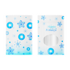 QQ Studio® Glossy Happy Holidays Round Window Plastic and Mylar Stand Strong® Bags - Happy Holidays