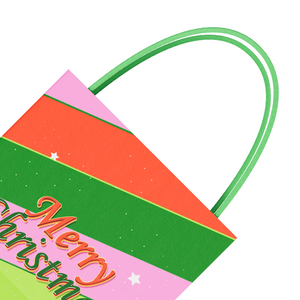 QQ Studio® Merry Christmas Kraft Gift Bags with Handle