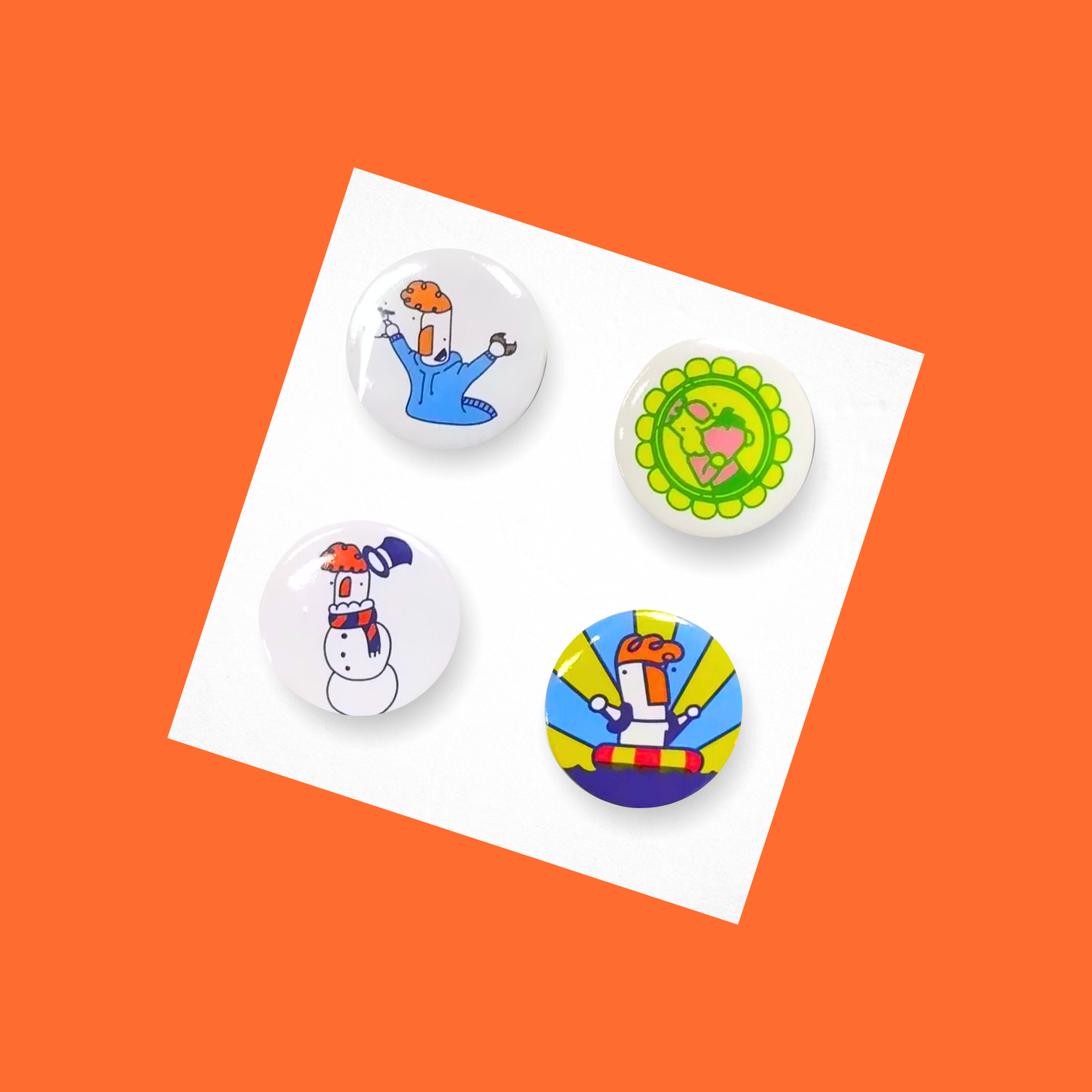 QQ Studio® Gift - Round Button Pins