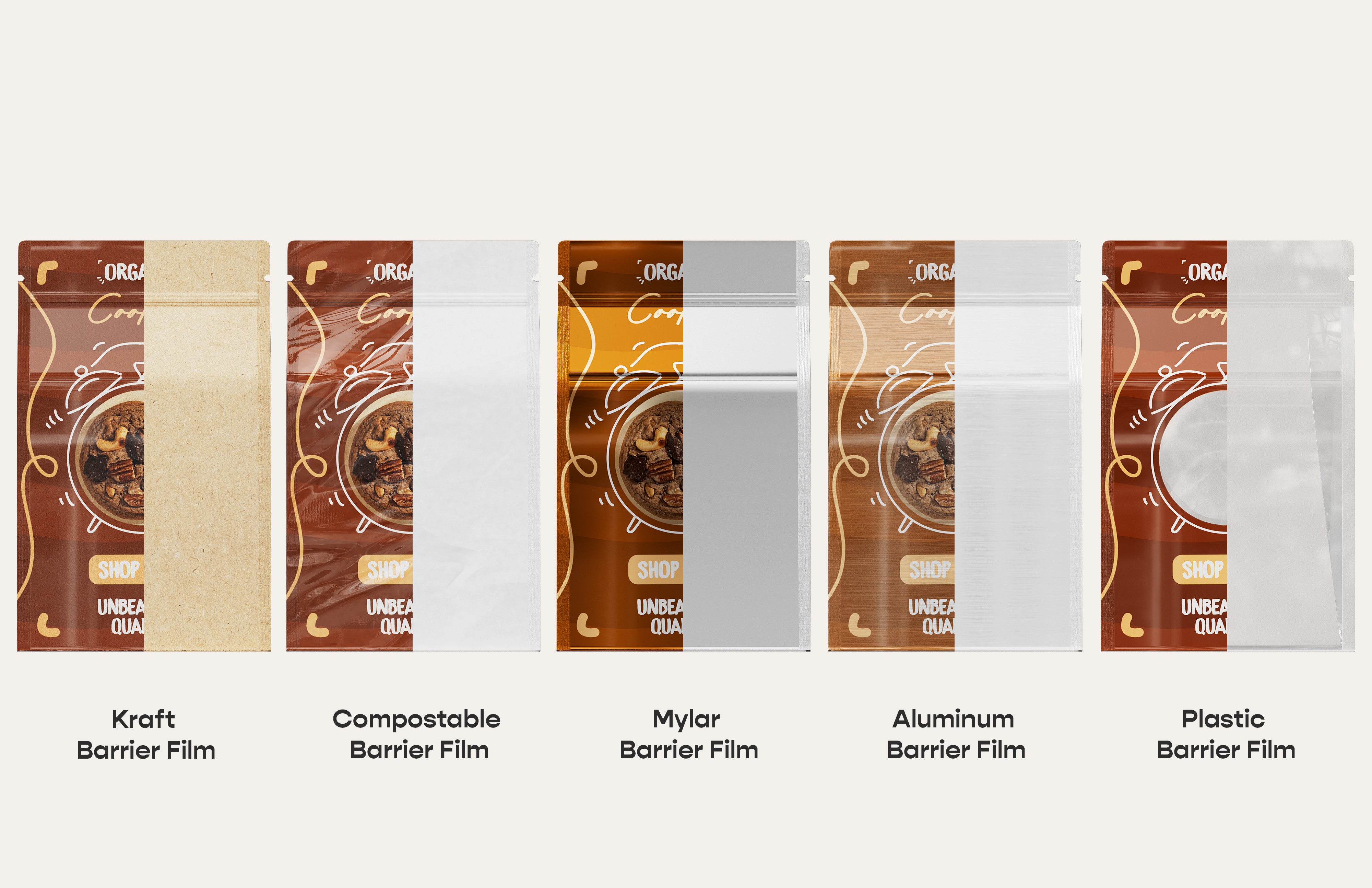 Gusset Bag With Ziplock in Vertical Shape (Design Your Own)