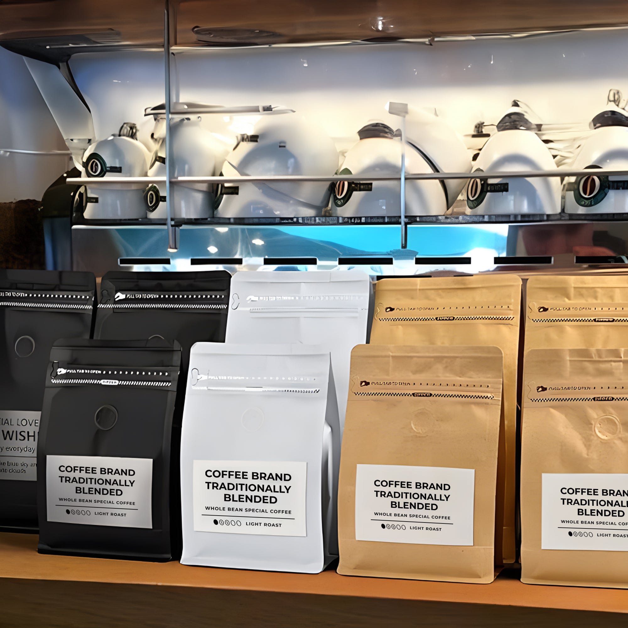 Gusset Bag With Ziplock in Vertical Shape (Design Your Own)