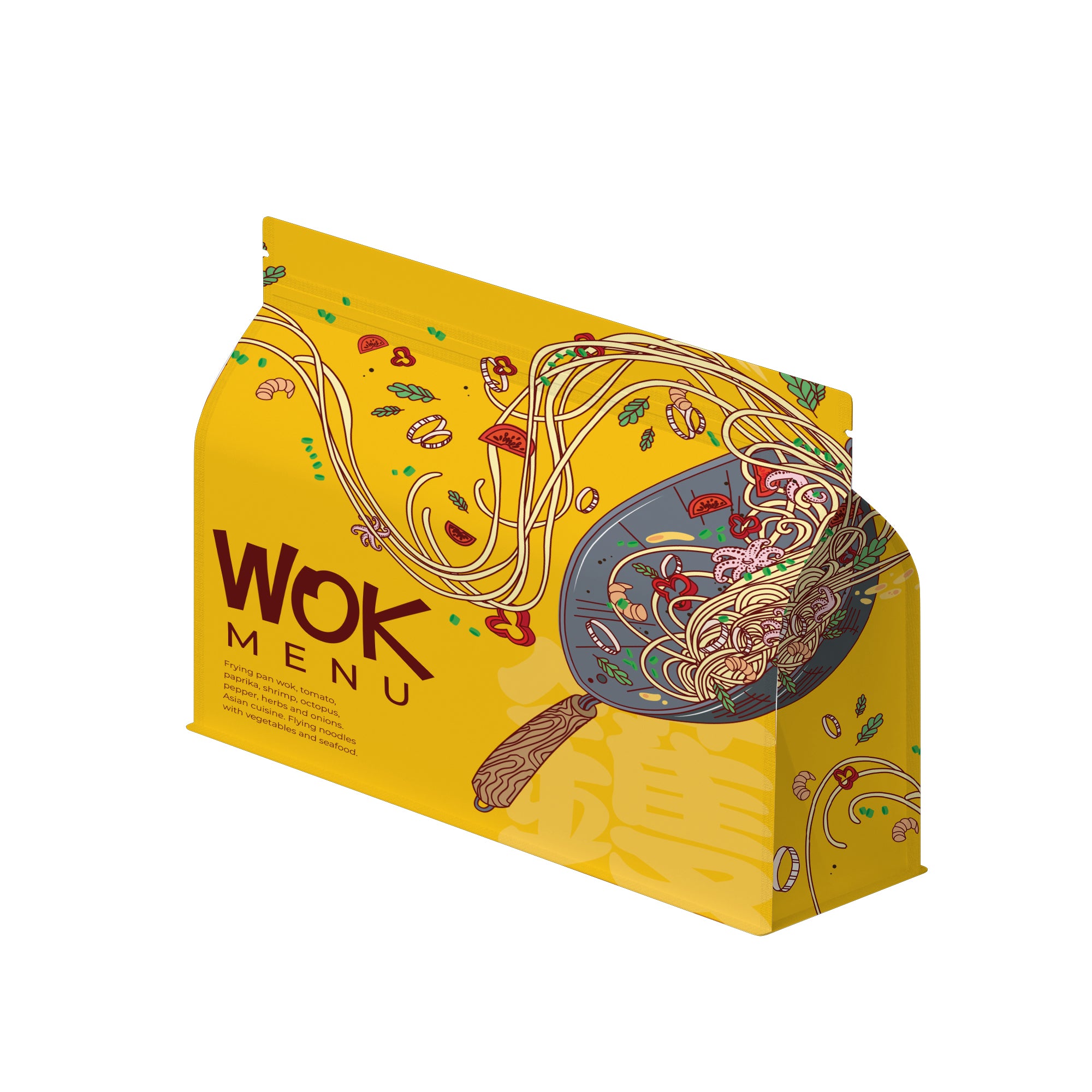 Horizontal Gusset Bag With Ziplock (Design Your Own)