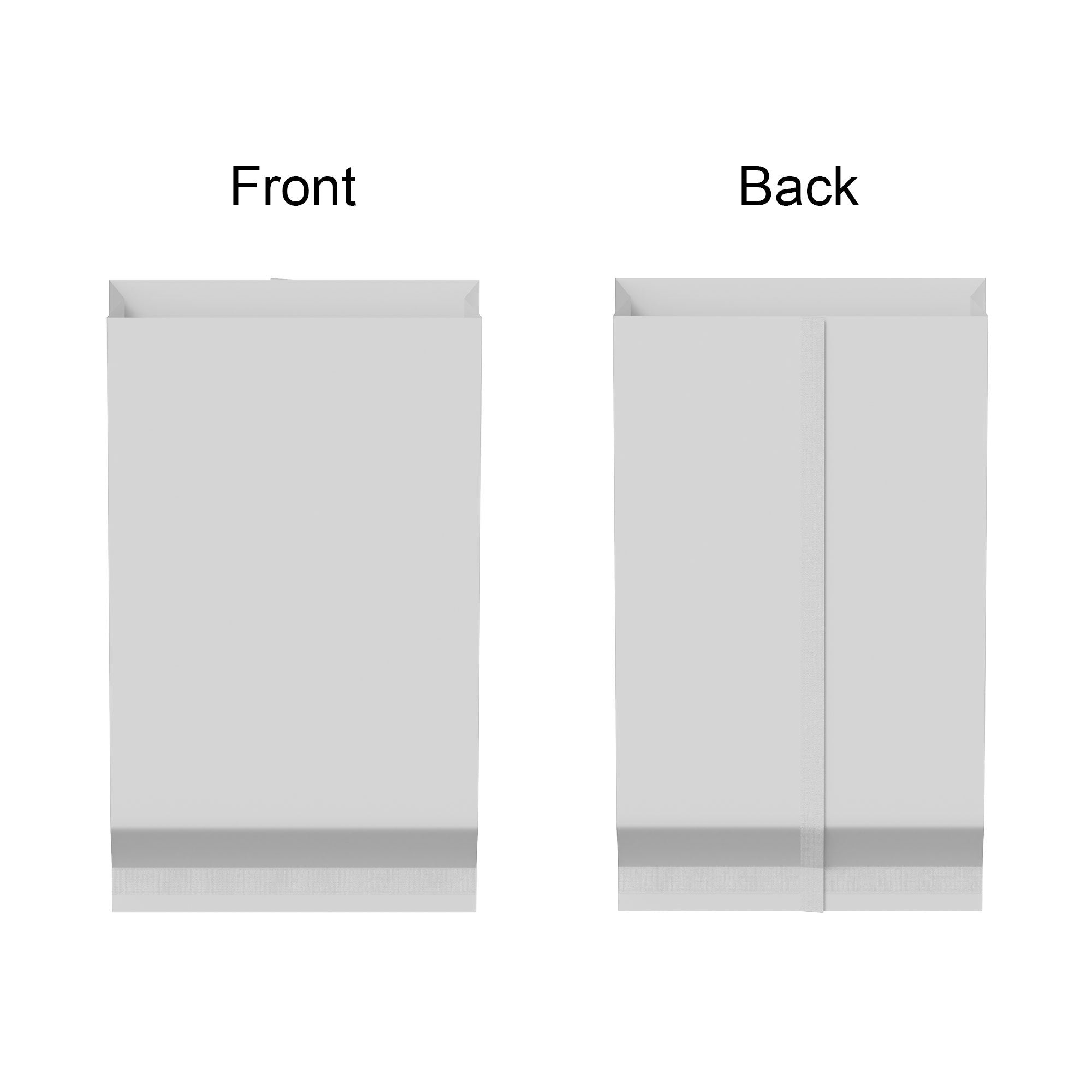 Stand-Up Ziplock Side Gusset Bag with Center Seal (Design Your Own)