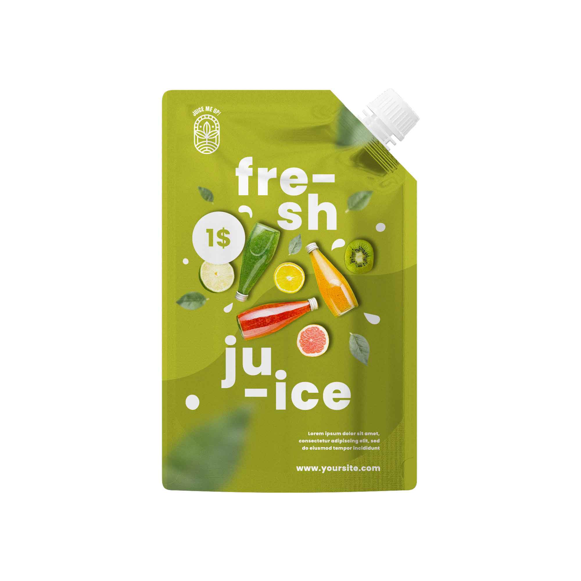 Shaped Spout Bottle Pouch – Fully Customizable Packaging Solution (Design Your Own)
