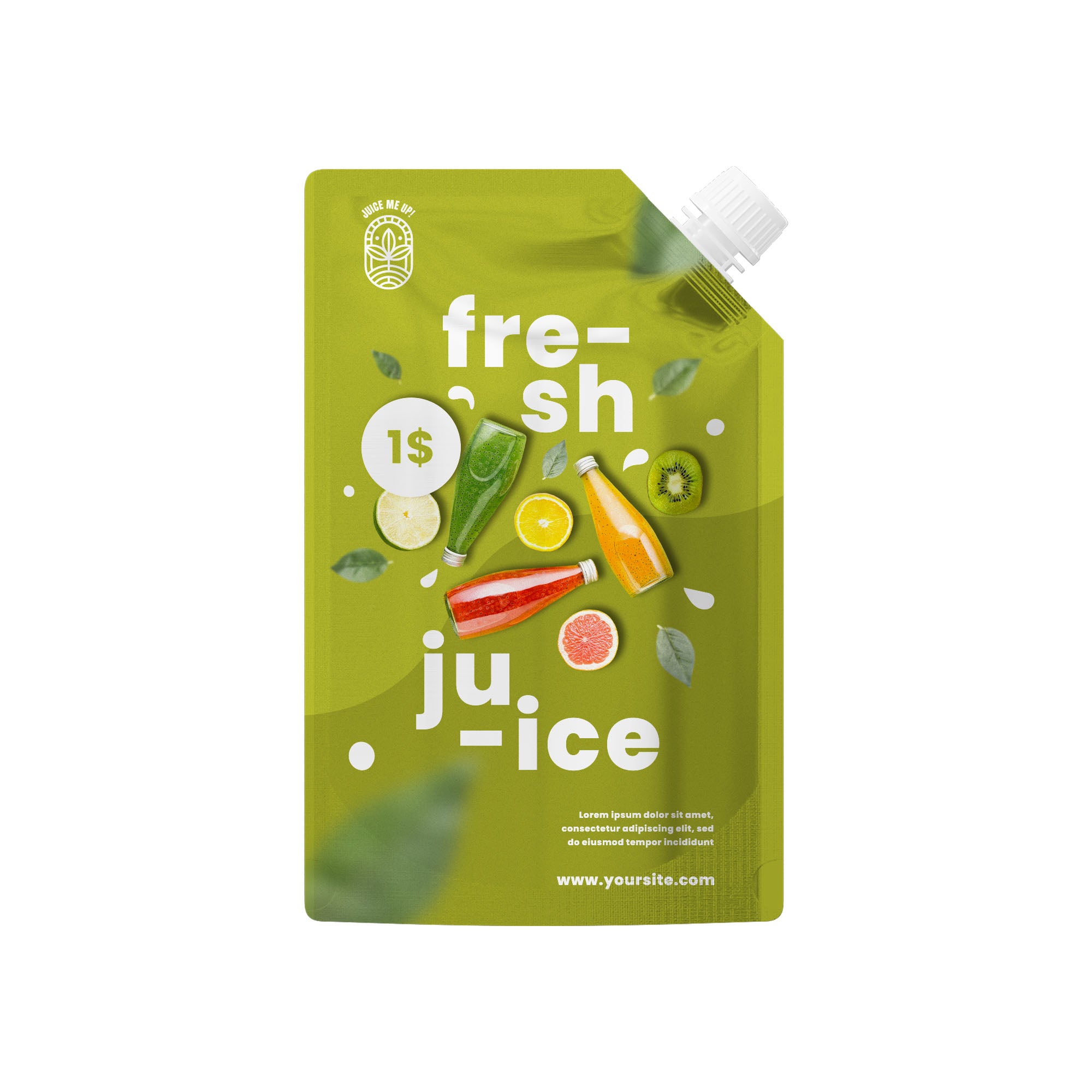 Shaped Spout Bottle Pouch – Fully Customizable Packaging Solution (Design Your Own)