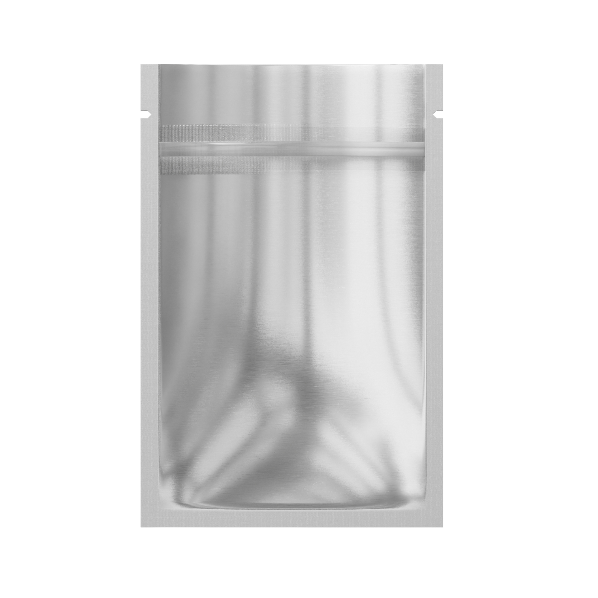 Customizable Single Side Matte Color Metallic Mylar Flat Zipper Seal Bags (Full Customization)