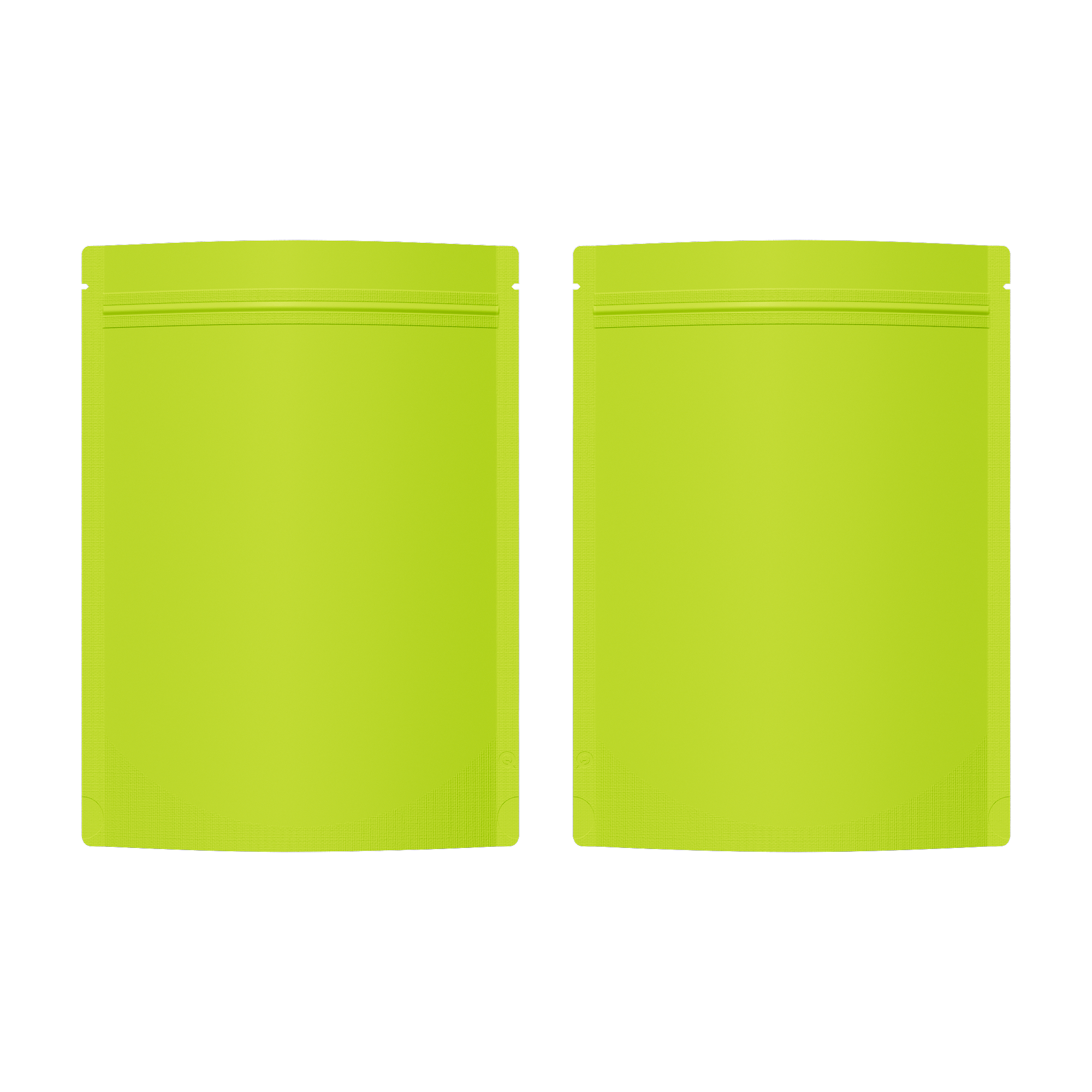 Matte Metalized Foil Stand Strong® Packaging Zip Bags with Rounded Corners