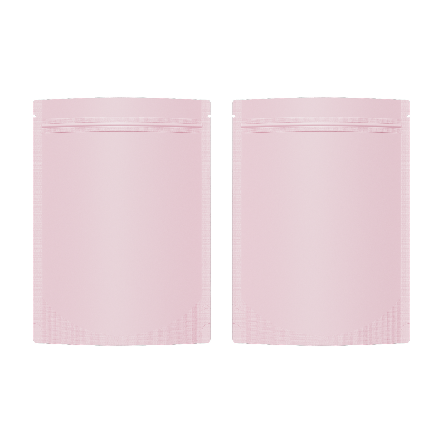 QQ Studio® Matte Perfect Pink Mylar Stand Strong® Bags with Rounded Corners