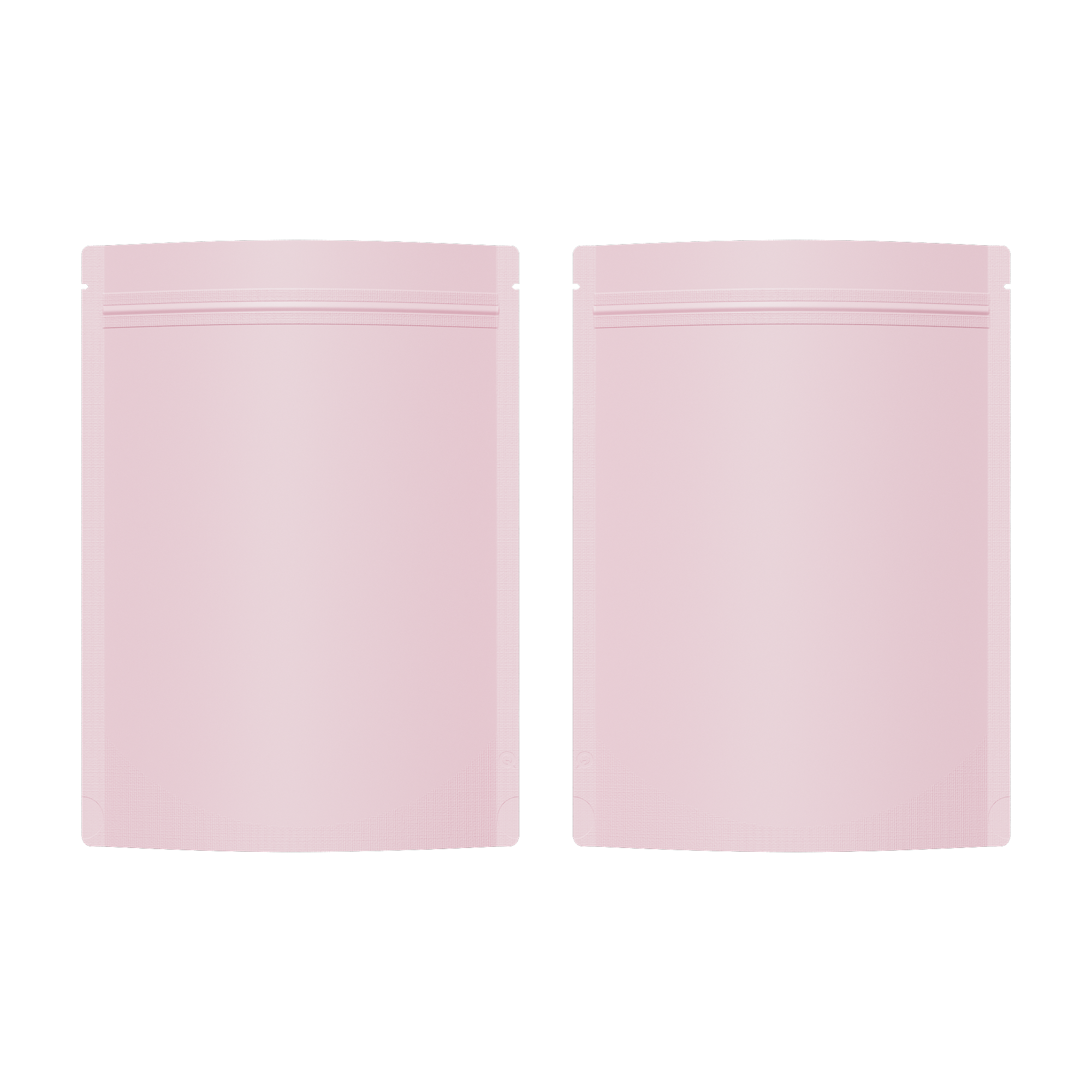 Matte Metalized Foil Stand Strong® Packaging Zip Bags with Rounded Corners