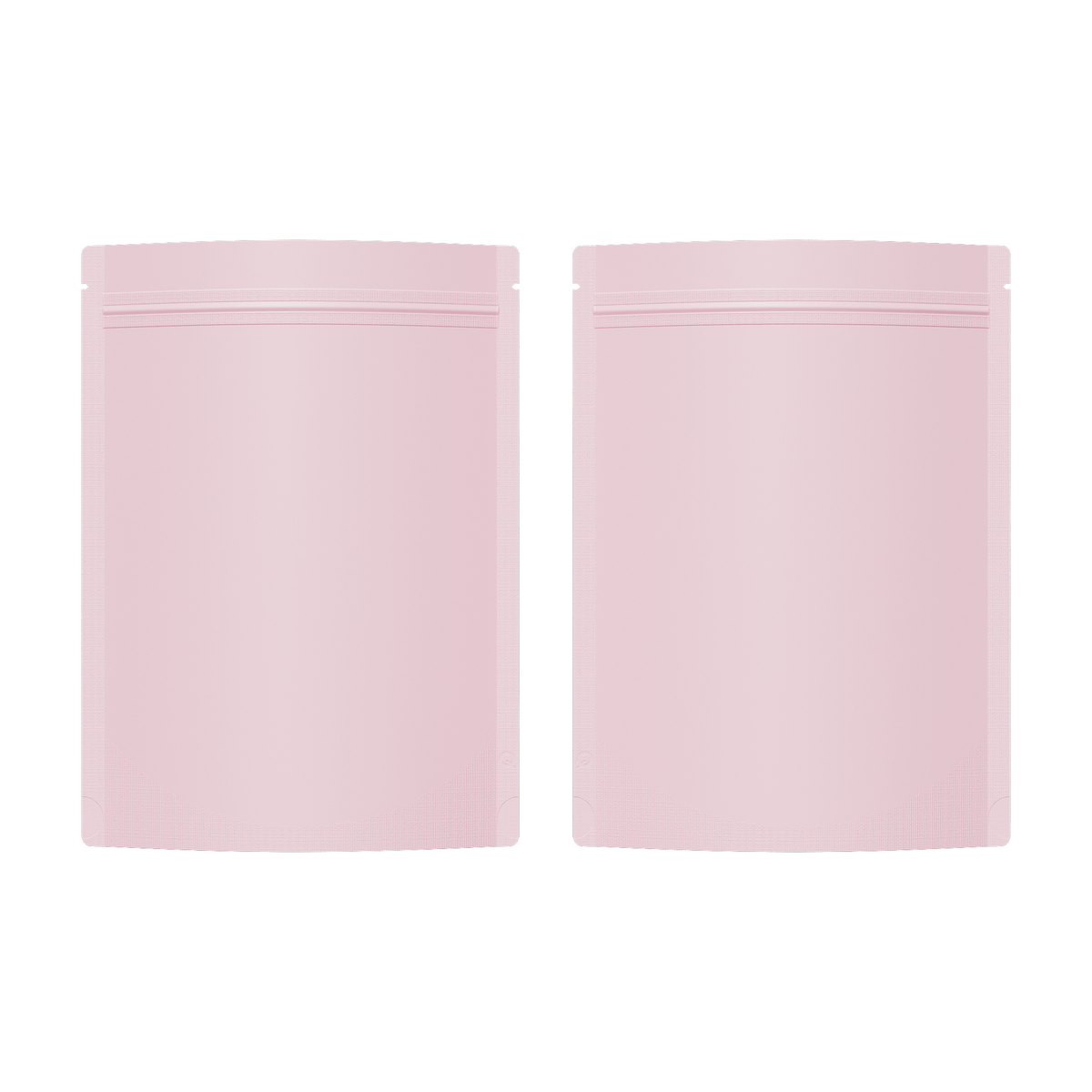 Matte Metalized Foil Stand Strong® Packaging Zip Bags with Rounded Corners