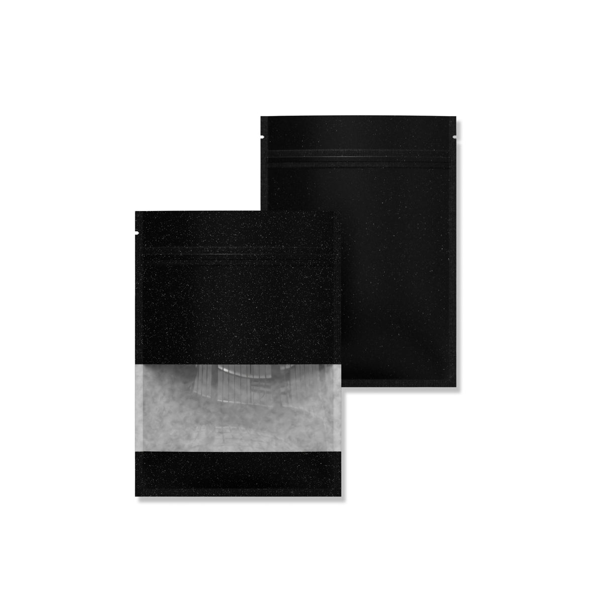 Reusable Flat Zipper Seal Bags – Colored Kraft with Transparent Window