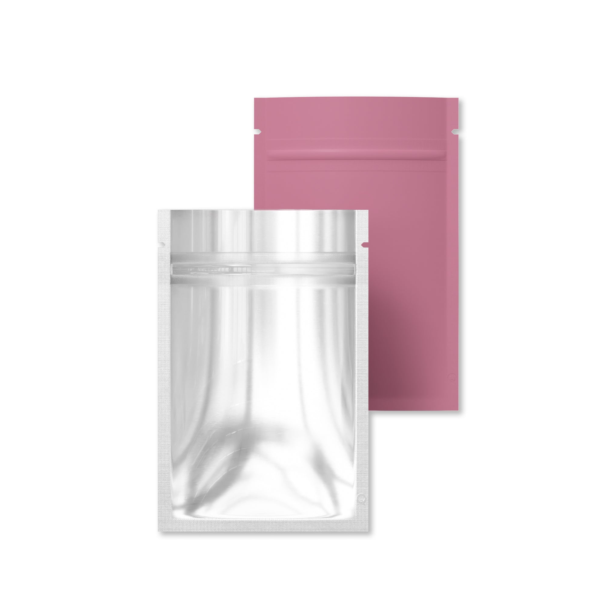 Single Side Matte Metallic Flat Zipper Seal Bags – Colored Mylar QuickQlick® Bags