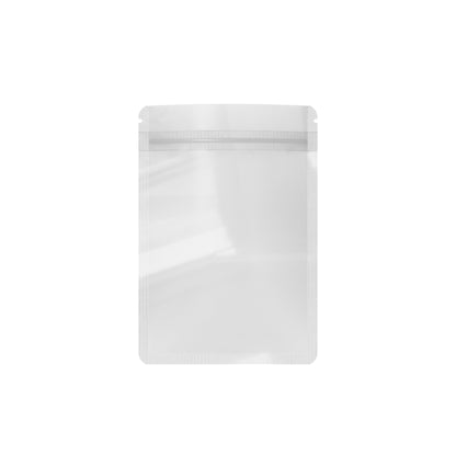 Customizable Frosted Translucent Polyethylene Flat Zipper Seal Bags (Basic Printing)