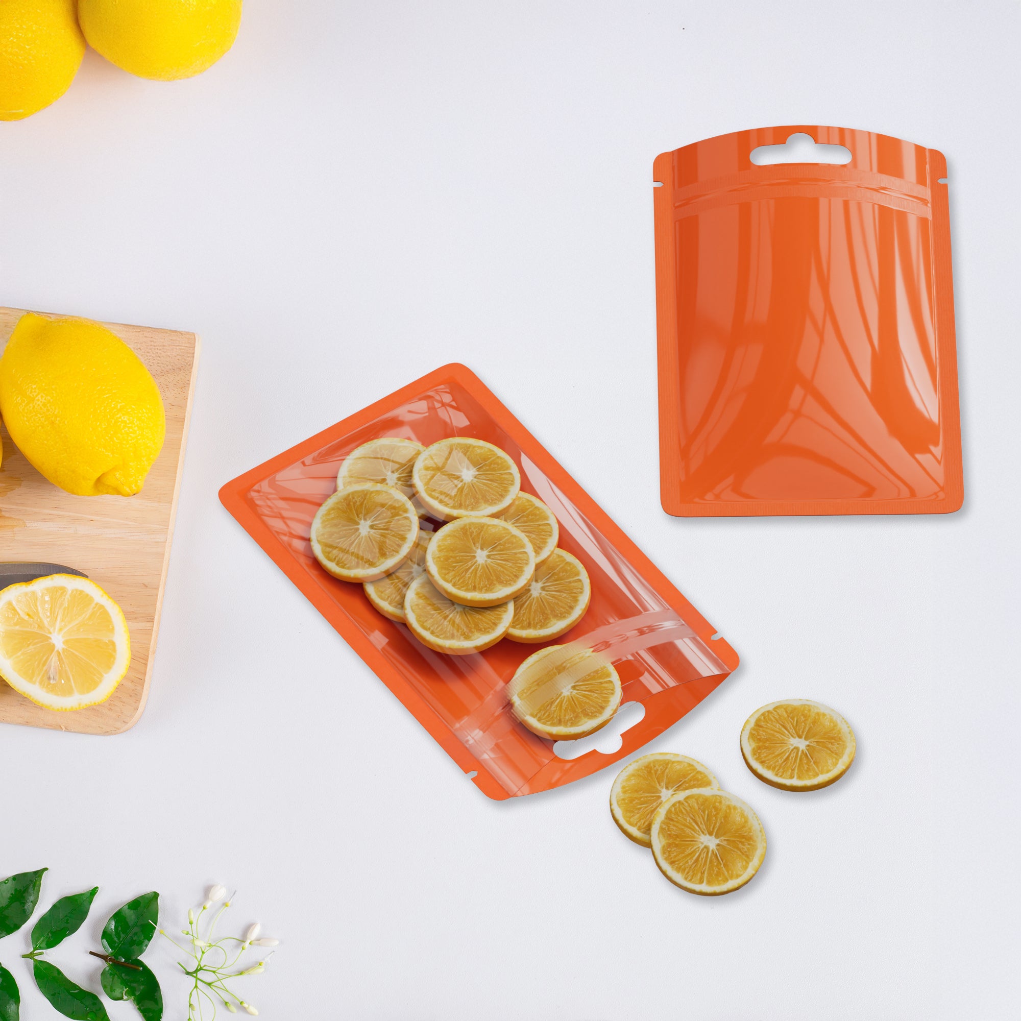 Reusable Flat Zipper Seal Bags – Single Side Glossy Window Polypropylene with Butterfly Hang Hole