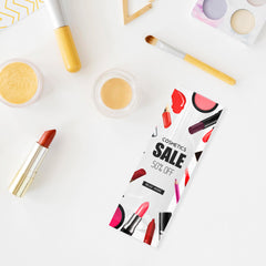 Customizable Glossy Quartz Clear Plastic Flat Open Top Stick Pouches (Full Customization)