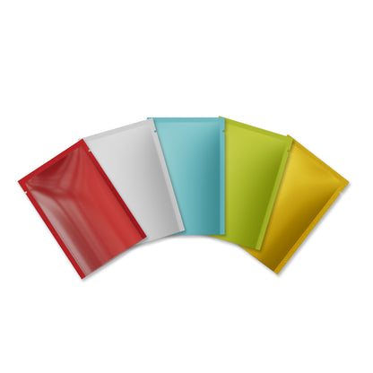 Customizable Matte Plastic Open Top Bags with Frosted Window (Basic Printing)