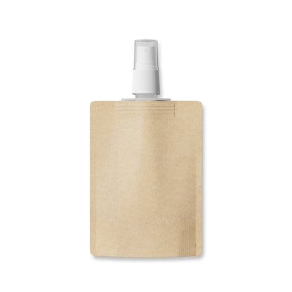 Customizable Classic Kraft Brown Beauty Mist Spray Pouch (Basic Printing)