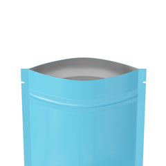 Glossy Double-Sided Flat Zipper Seal Bags in Pastel Colors