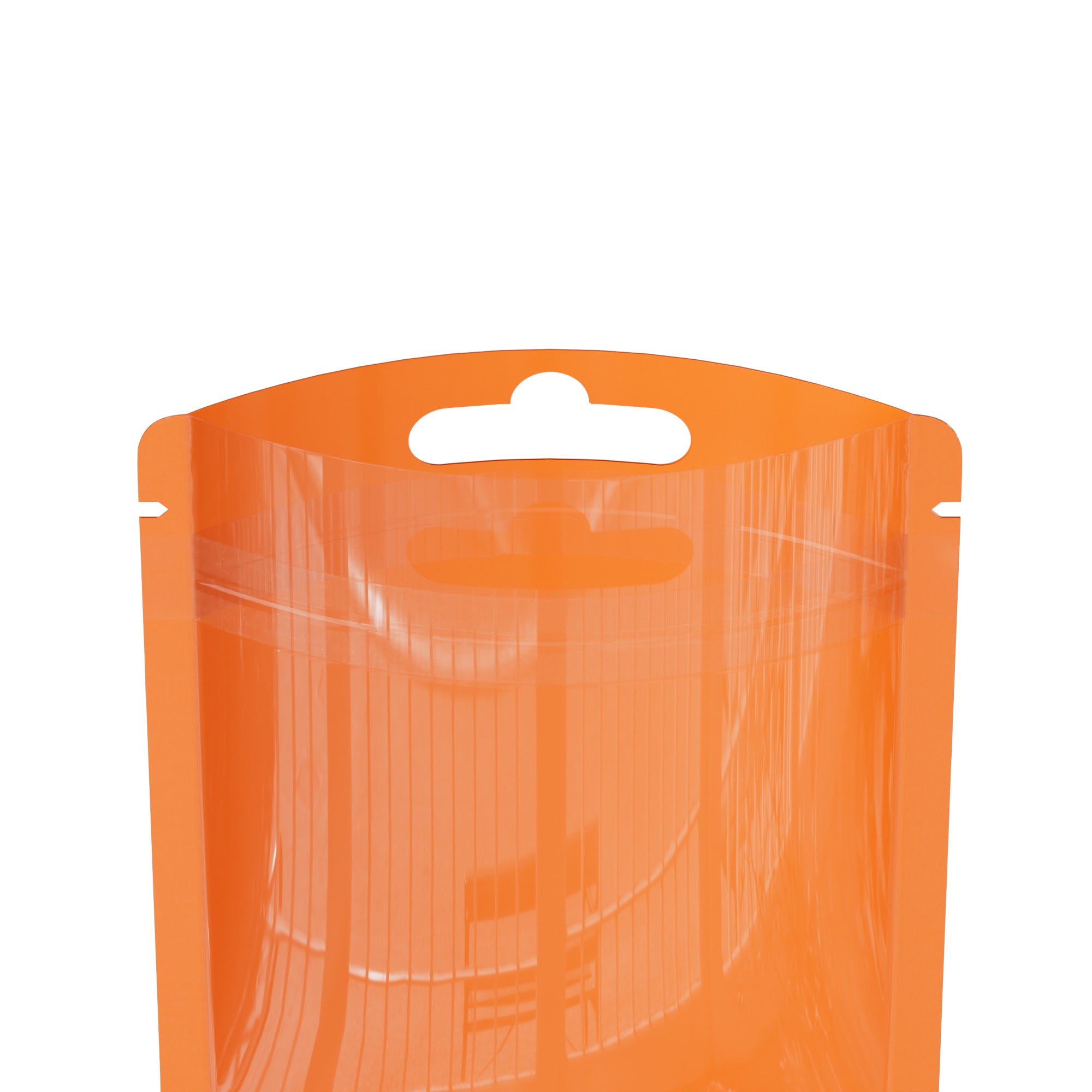 Reusable Flat Zipper Seal Bags – Single Side Glossy Window Polypropylene with Butterfly Hang Hole