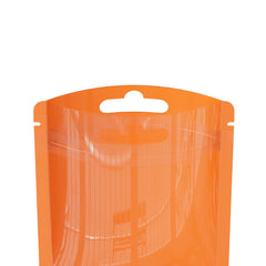 Reusable Flat Zipper Seal Bags – Single Side Glossy Window Polypropylene with Butterfly Hang Hole