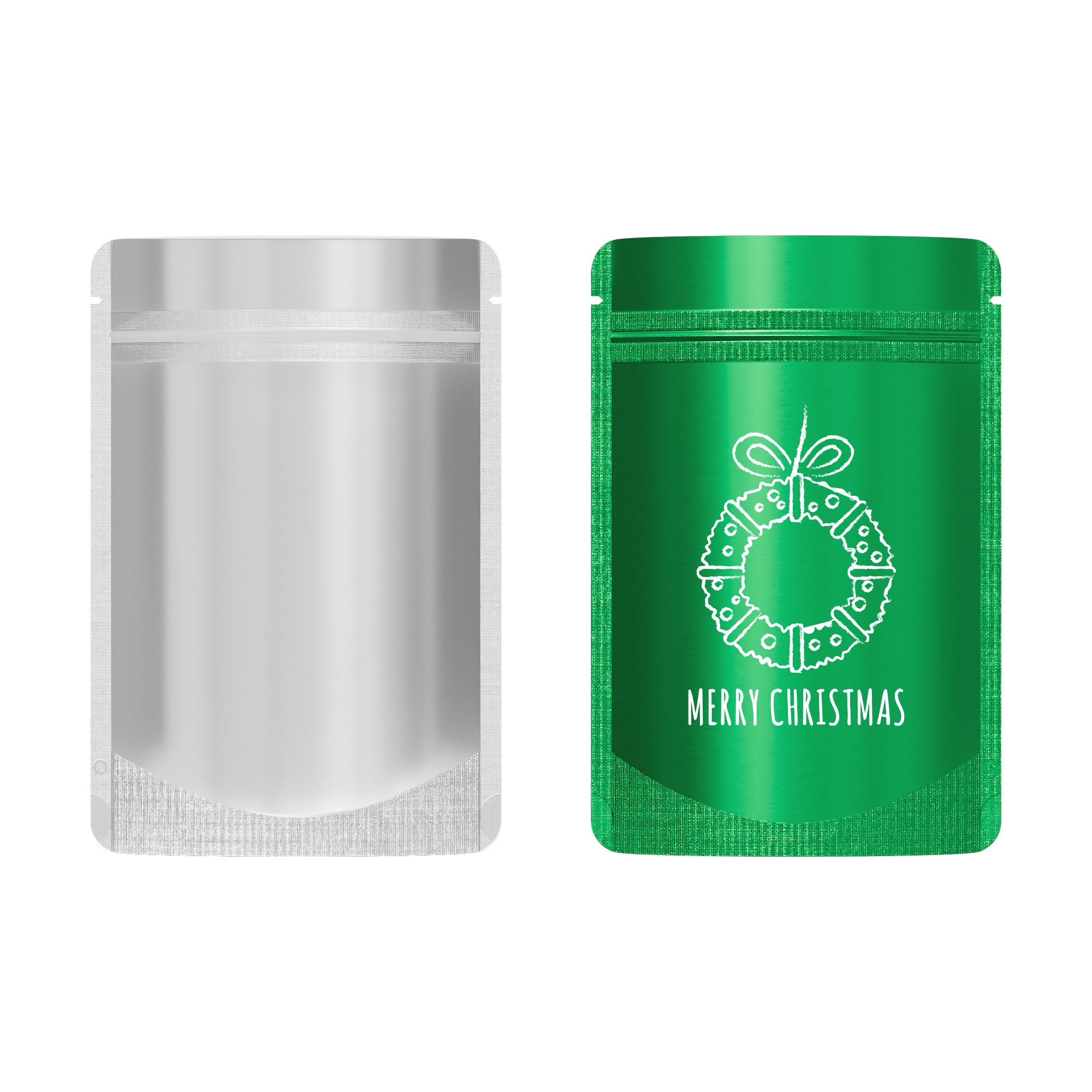 Pre-Designed Christmas Treat Stand Strong® Bags – Festive Holiday Packaging for Candy, Gifts, and Party Favors