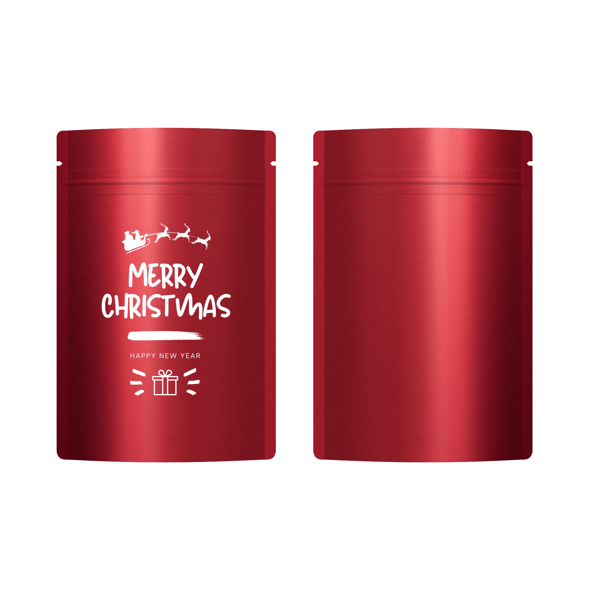 Pre-Designed Christmas Treat Stand Strong® Bags – Festive Holiday Packaging for Candy, Gifts, and Party Favors