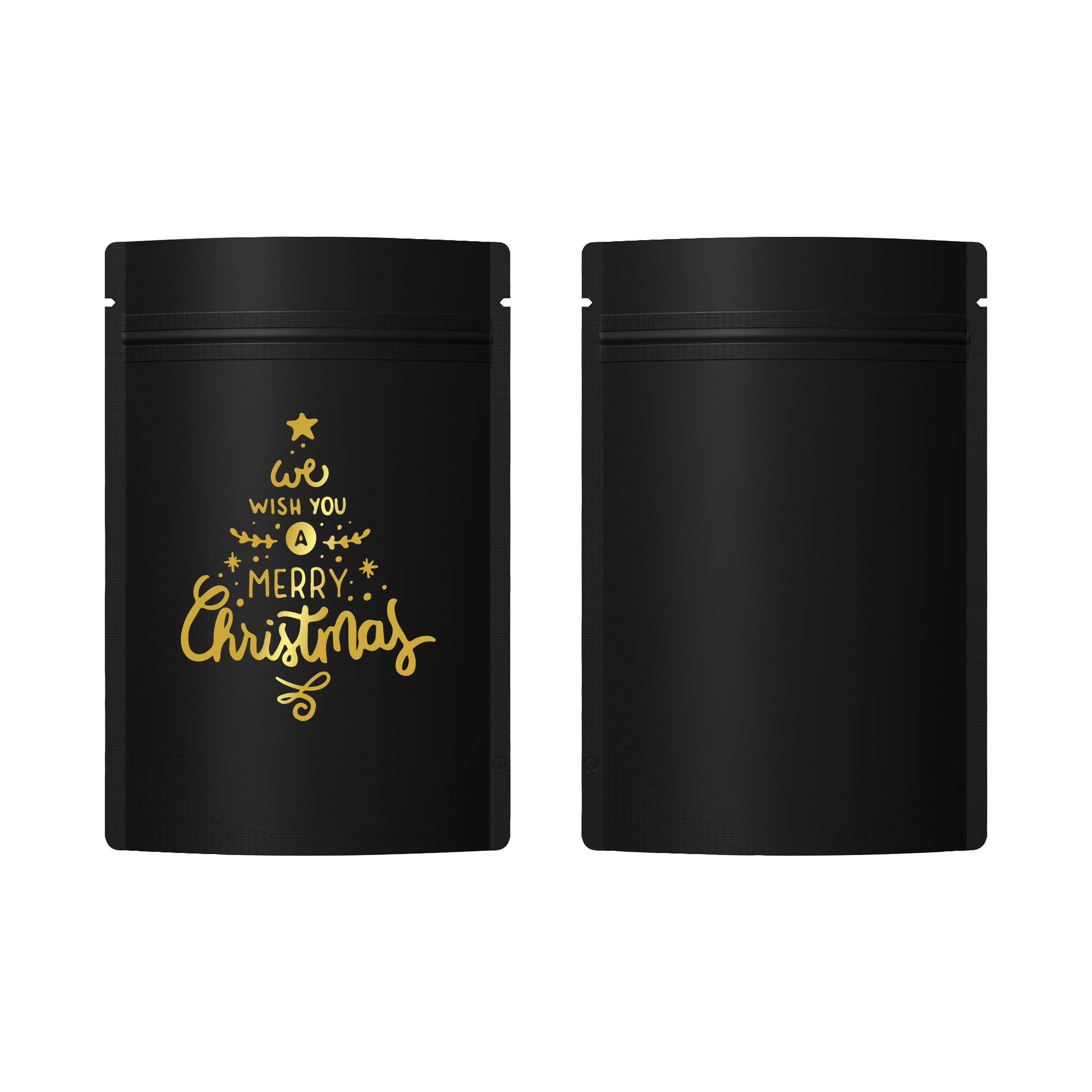 Pre-Designed Christmas Treat Stand Strong® Bags – Festive Holiday Packaging for Candy, Gifts, and Party Favors