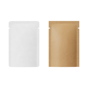 QQ Studio® Natural Kraft Mylar Foil Open Top Bags (Basic Printing)