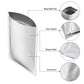 Customizable Heavy Duty Iron Silver Aluminum Foil Flat Zipper Seal Bags (Basic Printing)