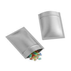 Matte Double-Sided Metallized Mylar Flat Zipper Seal Bags